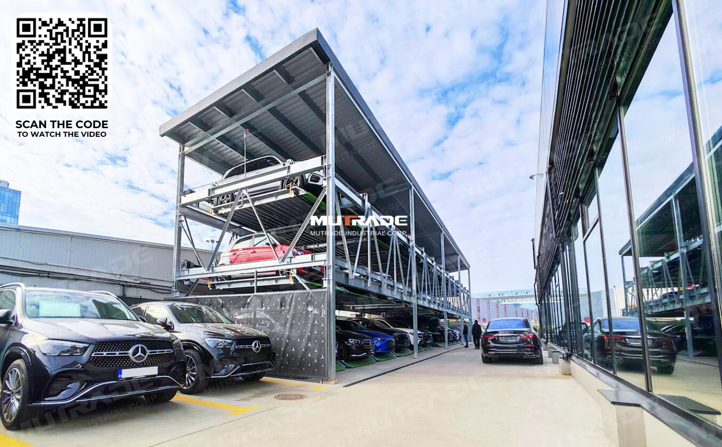 Successful Installation of Mutrade BDP-3 Puzzle Parking System at Autoklass Pipera – Mercedes-Benz Dealership in Bucharest Erfolgreiche Installation des Mutrade BDP-3 Puzzle-Parksystems bei Autoklass Pipera – Mercedes-Benz-Händler in Bukarest