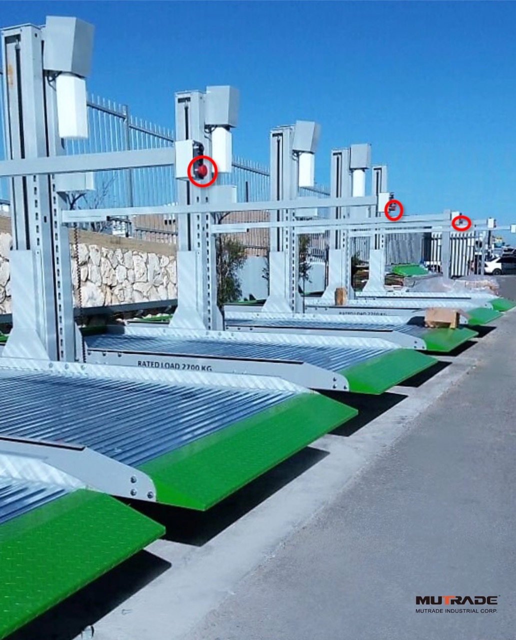 sicheres Parksystem Mutrade Not-Aus-Taster