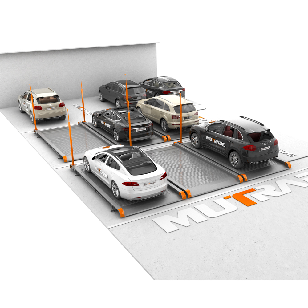 Mechanisches Parksystem in einem bestehenden Geb&auml;ude